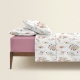 Сімейна постільна білизна з простирадлом на резинці SUMMER BOUQUET CS2