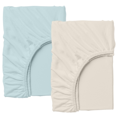 Набір простирадло на резинці 140х200 BEIGE / BLUE