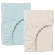 Набір простирадло на резинці 140х200 BEIGE / BLUE