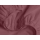 Євро постільна білизна з простирадлом на резинці ROSE GEOMETRY CS7