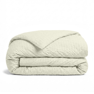 Підковдра двоспальна з текстурованої бавовни 175х210 MILK