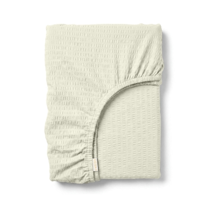 Простирадло на резинці з текстурованої бавовни 200х220 MILK