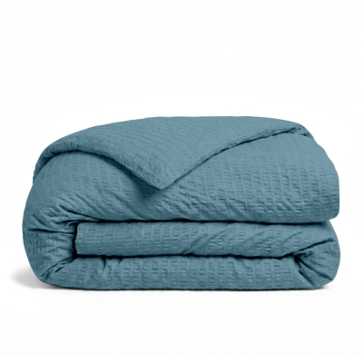 Підковдра євро з текстурованої бавовни 220х240 AZURE