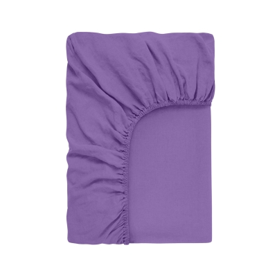 Простирадло на резинці з вареної бавовни 200x200x30 LAVENDER