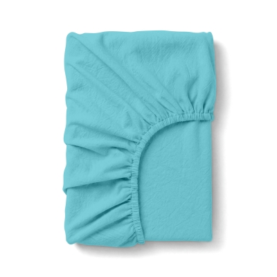 Простирадло на резинці з вареної бавовни 200x200x30 MINT