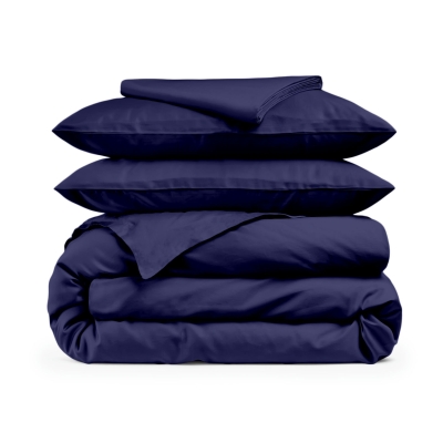 Сімейний комплект постільної білизни сатин MIDNIGHT BLUE