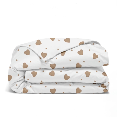Підковдра дитяча 110х140 BEIGE HEARTS