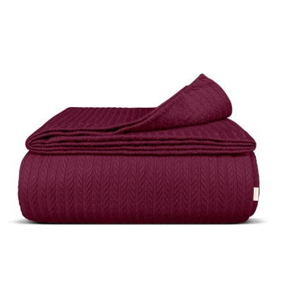 Плед покривало косичка 160х230 Ruby Knitted Braid