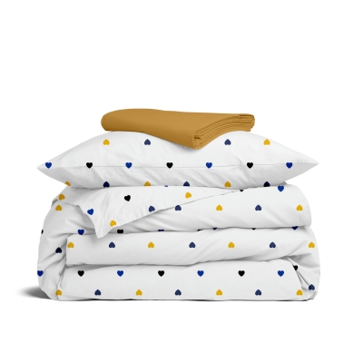 Підліткова постільна білизна з простирадлом на резинці BRAVE LOVE CS4