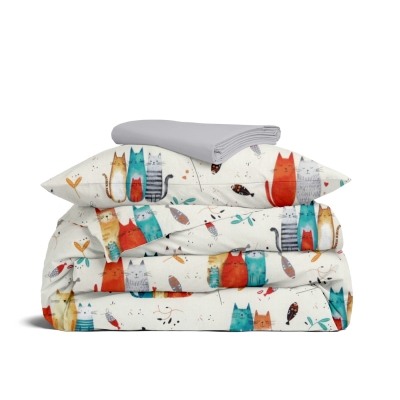 Дитяча постільна білизна в ліжечко COLOR CATS CS1