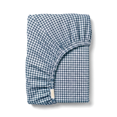 Простирадло на резинці 160х200х30 DENIM MINI CHECK