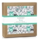 Багаторазова непромокаюча пелюшка 70х120 MINT CATS