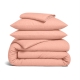 Сімейний комплект фланель з простирадлом на резинці PEACH CS1
