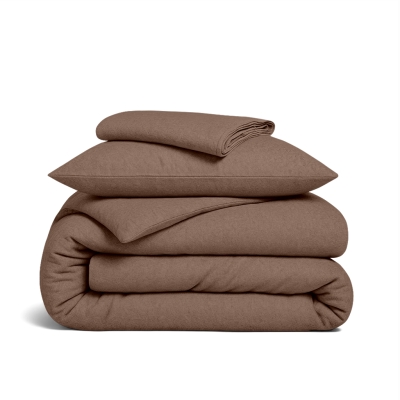 Підліткова постільна білизна фланель з простирадлом на резинці LATTE CS2