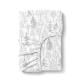 Простирадло на резинці фланель 200х220х30 SILVER FOREST
