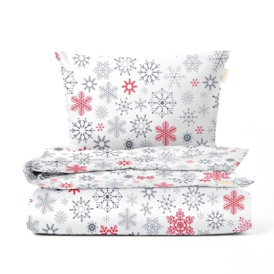 Підліткова постіль без простирадла фланель SNOWFLAKES CS5