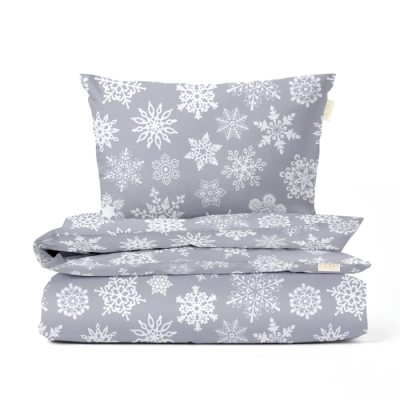 Дитяча постіль без простирадла фланель SNOWFLAKES CS1