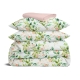 Двоспальна постільна білизна з простирадлом на резинці FLORAL LEAVES CS2