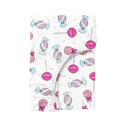 Простирадло на резинці для коляски та люльки 40x80 LOLLIPOPS