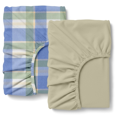 Набір простирадло на резинці фланель 200х200 OCEAN TARTAN