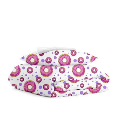 Дитяча постільна білизна в ліжечко SWEET DONUT WHITE