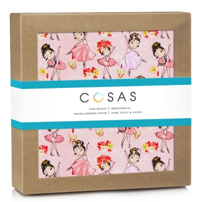 Дитячий непромокаючий наматрацник 70х140 BALLERINAS