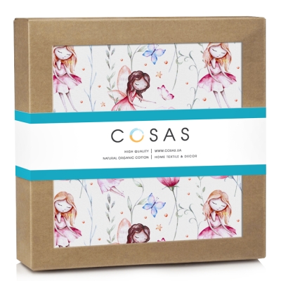 Дитячий непромокаючий наматрацник 60х120 FAIRIES FLOWERS