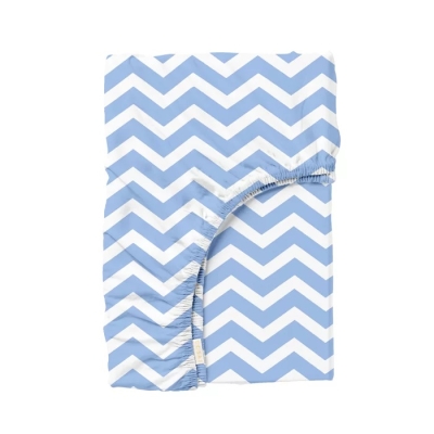 Простирадло на резинці 200x200 BLUE ZIGZAG