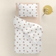 Підліткова постільна білизна з простирадлом на резинці BEIGE HEARTS CS1