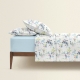 Євро постільна білизна з простирадлом на резинці FLORET CS2