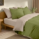 Двоспальна постільна білизна з простирадлом на резинці AVOCADO CS18