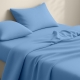 Євро постільна білизна фланель з простирадлом на резинці WAVE CS1