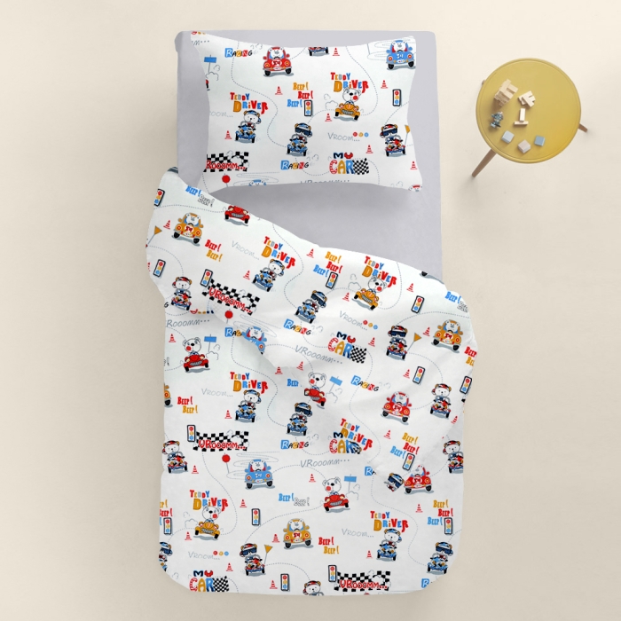 Дитяча постільна білизна в ліжечко TEDDY DRIVER CS3