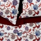Двоспальна постільна білизна з простирадлом на резинці ETHNIC FLOWER CS4
