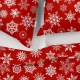 Євро постільна білизна фланель з простирадлом на резинці SNOWFLAKES CS6