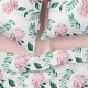 Двоспальна постільна білизна з простирадлом на резинці SPRING FLOWERS CS1