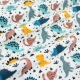 Фланелеві пелюшки 80х80 FUNNY DINO