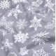 Простирадло на резинці фланель 90х200 SNOWFLAKES CS1