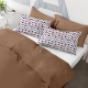 Набір наволочок на подушку 50х70 та 40х60 BROWN / LOVE