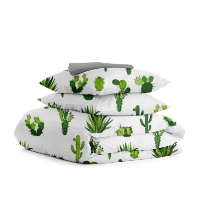 Сімейний комплект постільної білизни CACTUS ZIG