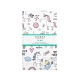 Полуторна постільна білизна з простирадлом на резинці UNICORN & SWEETS