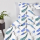 Євро постільна білизна з простирадлом на резинці MINT FEATHER CS2