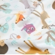Дитяча постільна білизна фланель в ліжечко ANIMALS MUSHROOMS CS1