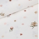 Двоспальна постільна білизна з простирадлом на резинці TINY FLOWERS