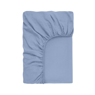 Простирадло на резинці з вареної бавовни 90х190х25 CLOUD