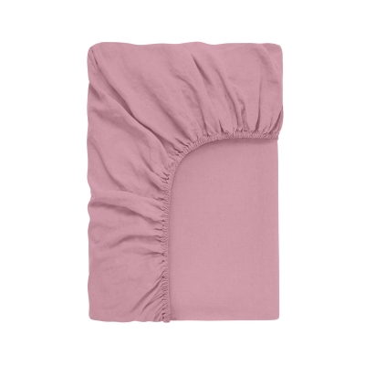 Простирадло на резинці з вареної бавовни 160х200х30 LILAC