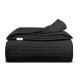 Плед покривало 200х220 Black Waffle Weave