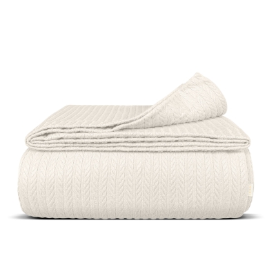 Плед покривало косичка 200х220 Snow Knitted Braid
