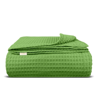 Плед покривало вафельне 160х230 Lime Greek Waffle