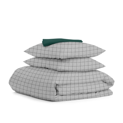 Полуторна постільна білизна GREY GEOMETRY CS4